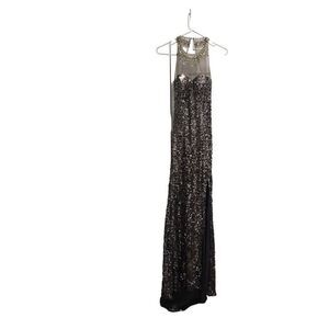 Kasey J Size 6 Grey Lavender Silver Sparkle Formal Dress